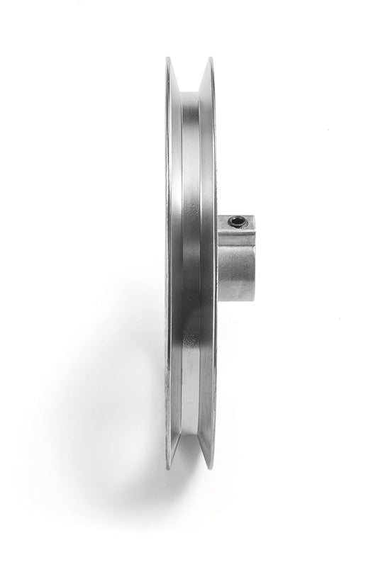 Heavy Duty 6" V-Groove Drive Pulley, Precision 1/2" Bore, Robust Z3A Zinc Alloy Die Cast Pulley