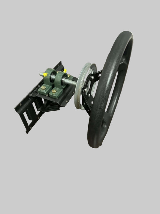 Universal dash mount complete with steering wheel and Bearing...and pulley.